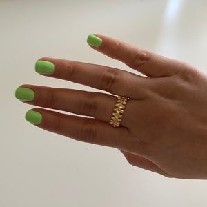 18k gf over silver size 7 ring